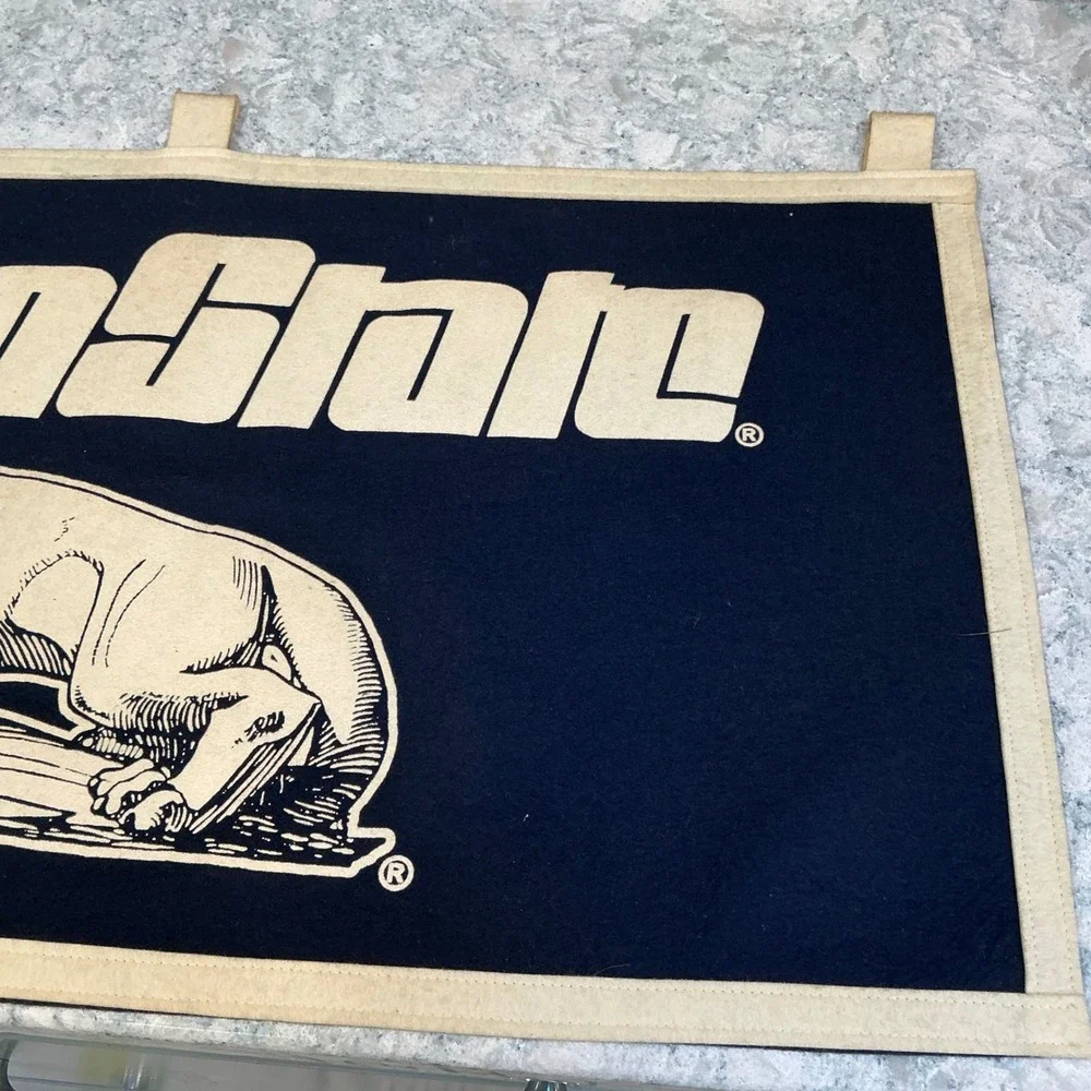 Collegiate Pacific Penn State Banner Nittany Lions Large Navy Blue Felt USA
